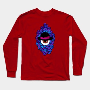 Bowler Eye Guy (for lighter shirts) Long Sleeve T-Shirt